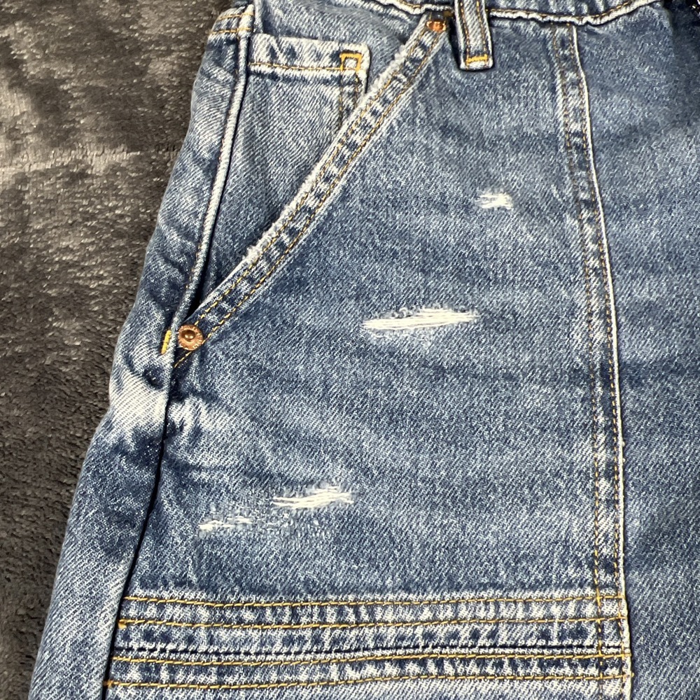 Forever 21 Retro Flare Jeans Womens Size 25x28 Blue Denim Mid Rise hippie hipste - Picture 4 of 13